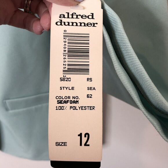 Alfred Dunner NWT Women's One Button Blazer Jacket in Seafoam Size 12 - Picture 3 of 6